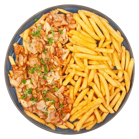 Loaded fries kipkebab