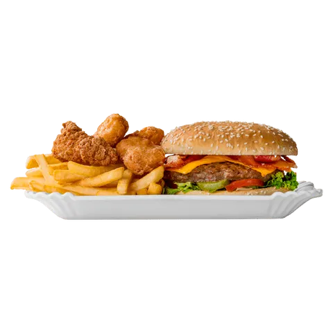 Tastybox 3. 3 kipnuggets en 1 Southern fried kiphaasje