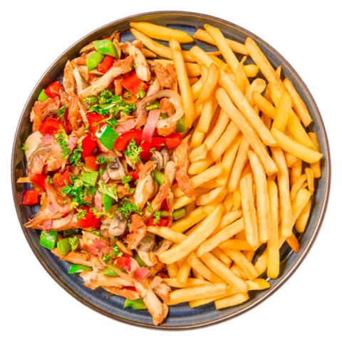 Loaded fries boeren shoarma