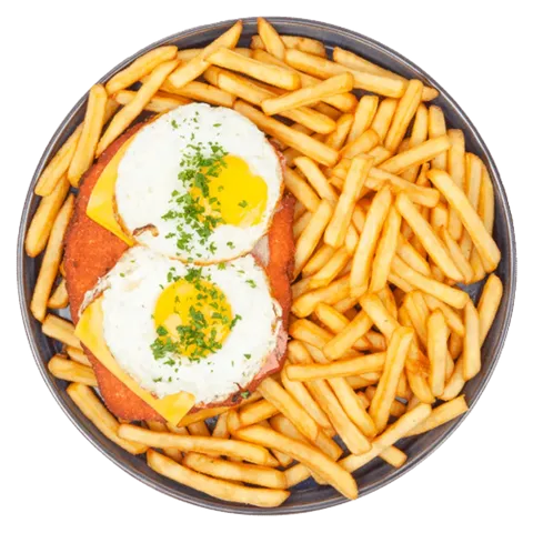 Loaded fries buitengooier