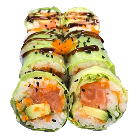 Summer salmon roll