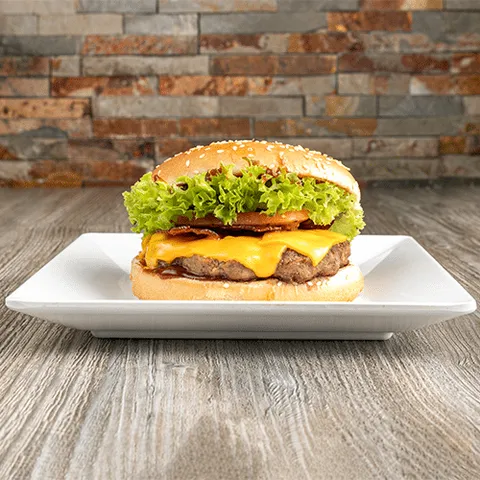 Bacon and cheeseburger