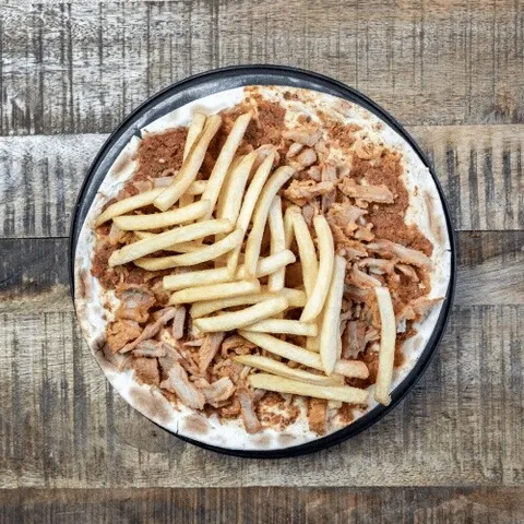 Turkse pizza met shoarma en kaas