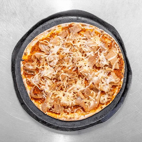 Turkse pizza met döner en kaas