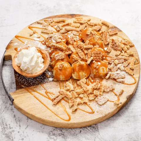 Poffertjes stroopwafel
