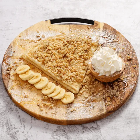 Crêpe honing walnoot banaan