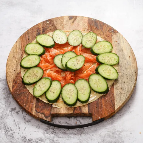 Pannenkoek gerookte zalm