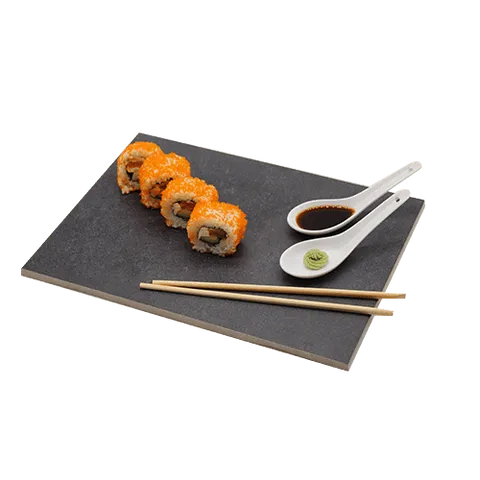 Spicy salmon uramaki roll