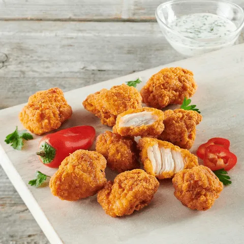 Hot and spicy chicken bites