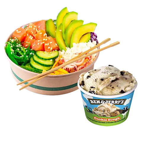 Poké king zalm combo meal