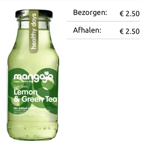 Mangajo lemon green tea