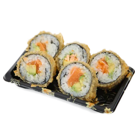 Fried crispy zalm