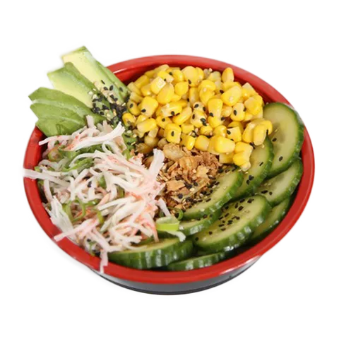 Poke bowl krab