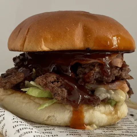 The smashed smokey BBQ burger