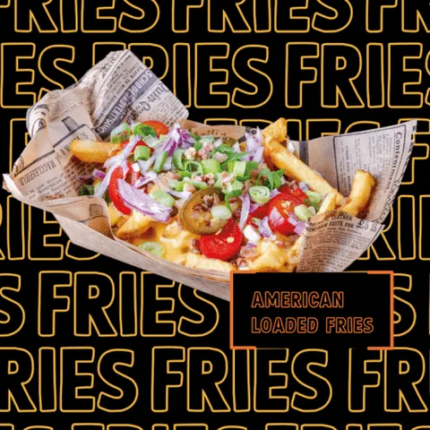 American loaded fries