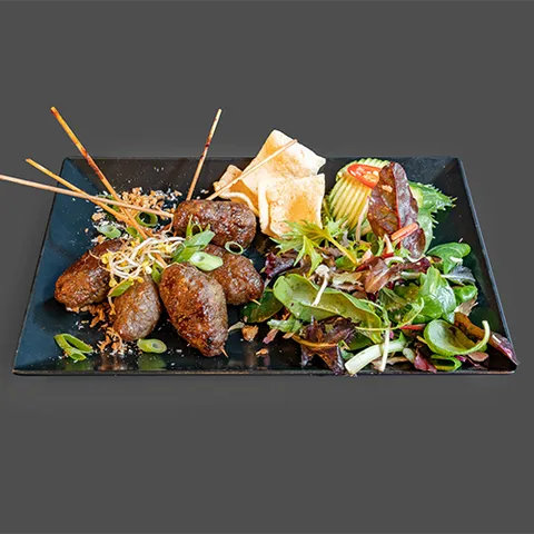 Vietnamese rundergehakt saté