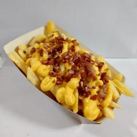 Loaded fries cheese en bacon