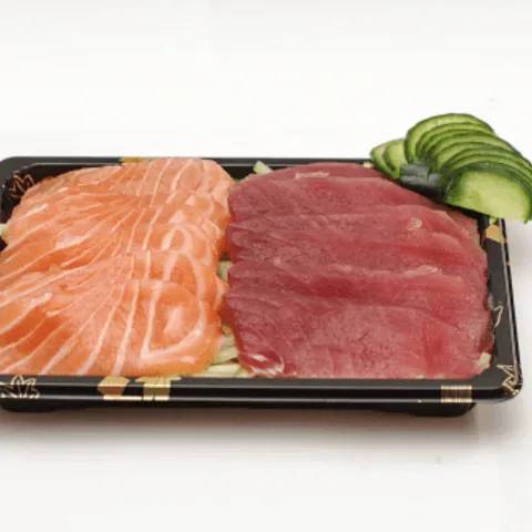 Zalm en tonijn sashimi