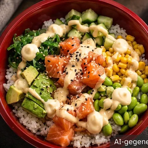 Poké bowl zalm