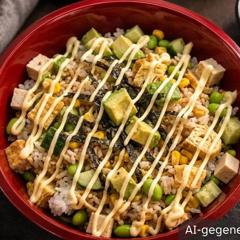 Poké bowl veggie