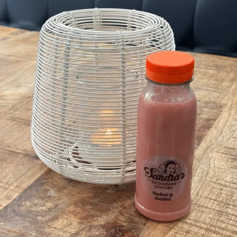 Yoghurt aardbei smoothie
