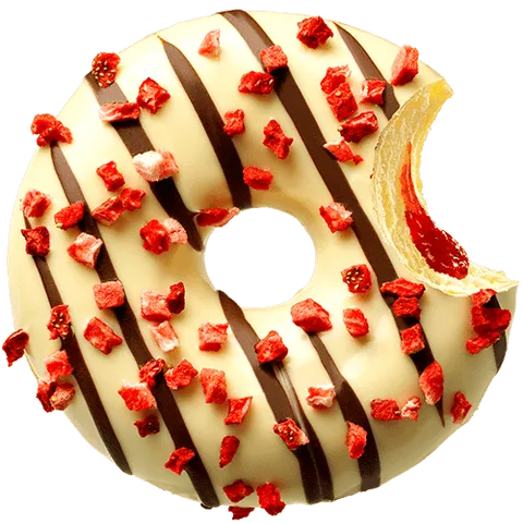 Strawjelly jam donut
