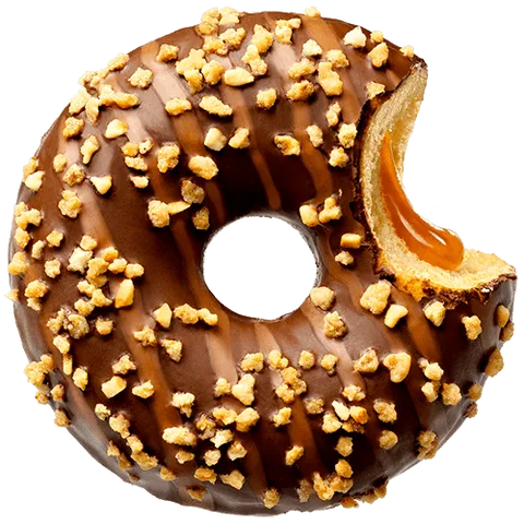 Caramizing donut