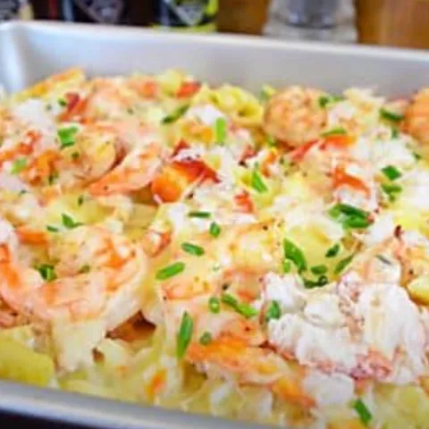 Lobster and prawn mac & cheese