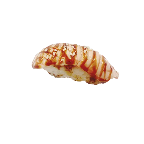 Geflambeerde zalm nigiri