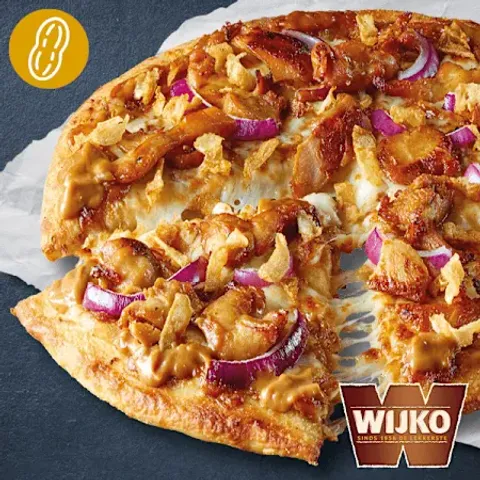 Saté pizza