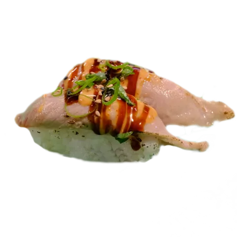 Flaming tuna nigiri