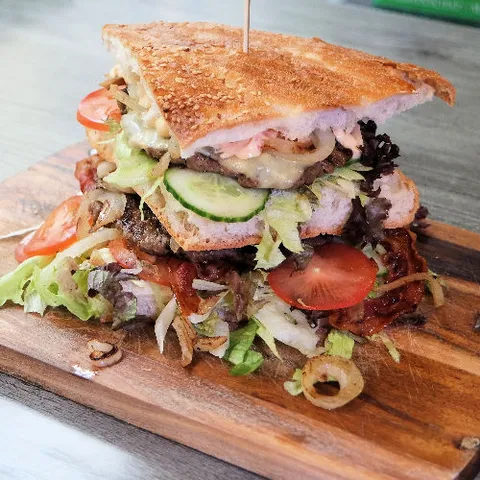 Big American hamburger