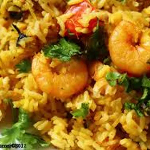 Prawns biryani