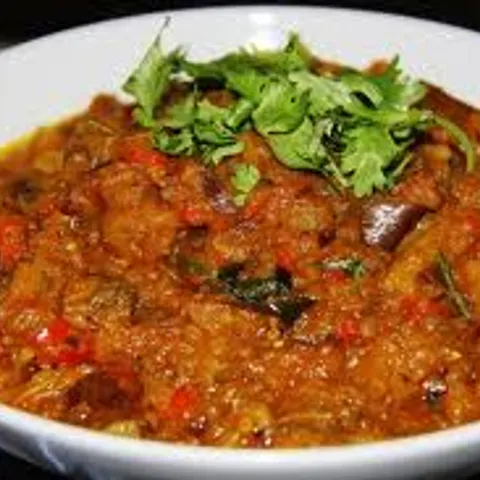 Aubergine bhaji